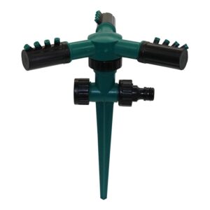 Accessories for lawn spraying 1 Pc Plug-in 3-arm Rotating Sprinkler Automatic Garden Watering Systems Spray Nozzle Greenhouse Lawn Sprinkler Irrigation equipme