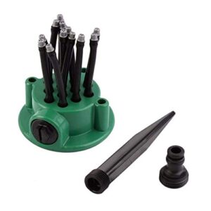 Water Sprinkler 1Pc 360 Degree Garden Automatic Multi-Watering Sprinkler Lawn Irrigation Sprinkler Watering Nozzle Gardening Tools And Equipment (Color : Green) A