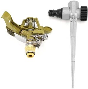 JSY G1/2 Zinc Alloy Ground Insert Water Sprinkler Watering Sprayer For Lawn Garden Yard Saving Water Automatic Irrigation Equipme