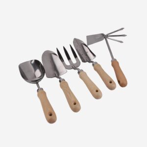 KKYKP Garden Tools Set Cultivating Planting Cultivator Shovels Spades Carbon Steel Wood Handle Transplante