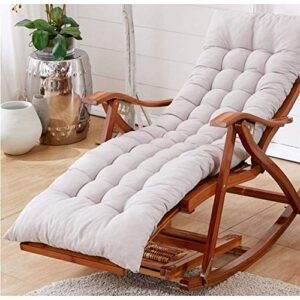 GAOZHEN Garden Recliner Chairs,Adjustable Sun Loungers With Cushion Rocking Folding Chair Bamboo Lounge Chair For Patio Or Beach Beach