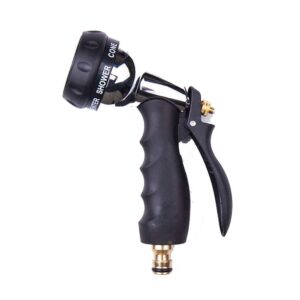 QFWM Expandable Garden Hose Multi-function Car Wash Water Gun Garden Water Gun Metal Water Spray Gun Watering Flower Shower Watering Garden Lawn Care Equipment Garden Hose