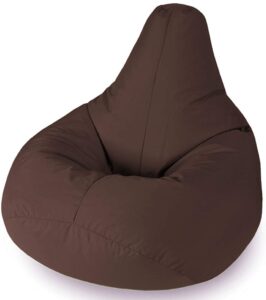 Highback Beanbag for Kids - Beautiful Beanbags Indoor or Outdoor Bean Bag for Children - Water Resistant - Kids Lounge Chair - Home or Garden Bean Bags 35 Inches - Manufactured in UK - Brow