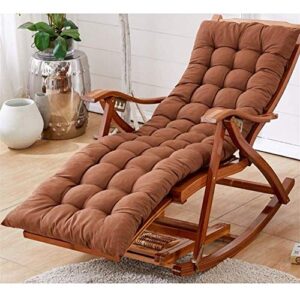 GAOZHEN Garden Recliner Chairs,Adjustable Sun Loungers With Cushion Rocking Folding Chair Bamboo Lounge Chair For Patio Or Beach Beach