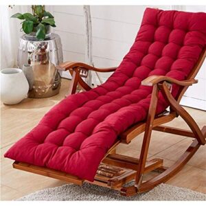 GAOZHEN Garden Recliner Chairs,Adjustable Sun Loungers With Cushion Rocking Folding Chair Bamboo Lounge Chair For Patio Or Beach Beach