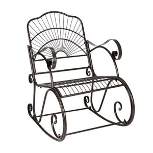 Wrought Iron Garden Rocking Chair