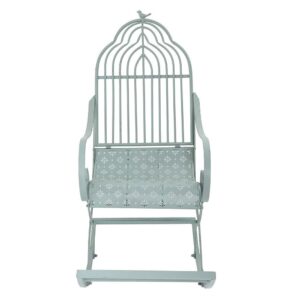 DICOINA Household Courtyard Garden Metal Leisure Rocking Chair
