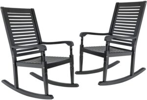 MFSTUIO Outdoor Rocking Chair Set of 2