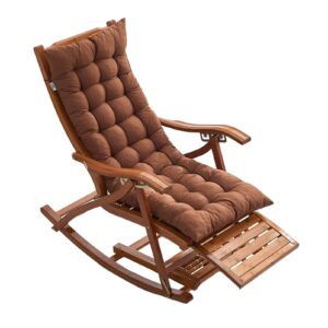 HYE Garden Furniture Loungers 170° Adjustable Foldable Retractable Rocking Chair with Massage Footrest