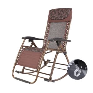Rocking Chair Patio Rocker Lounge Outdoor Foldable Rocking Chair