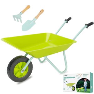 STBoo Kids Wheelbarrow Gardening Tools Set