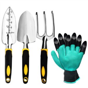 YDDM Garden Tool Set 4 Pack With Trowel