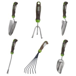 AMES 24451009 6-pc. Ergo Gel Grip Garden Tool Set with Hand Trowel