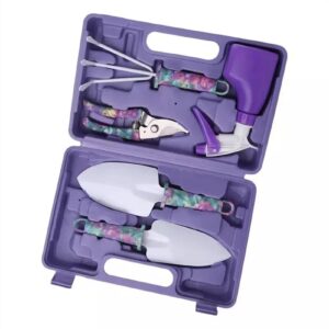 Professional Tool Organizer Case Box 5Pcs Multi-Functional Garden Tools Plastic Box Garden Planting Tools Shovel Scissors Sprinkler for Gardening Tools