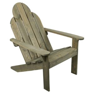 Carousel Home Traditional Wooden Adirondack Chair Garden Seat | Outdoor Wooden Lounge Chair | Adirondack Garden Chairs