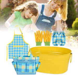 Kids Gardening Set Kids Gardening Tools and Gloves Outdoor Garden Play Tool Toys for Boys Girls Aged 3+ Years Old