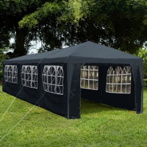 Garden Vida Gazebo Side panels Windows Garden Party Tent Steel Legs Waterproof Roof Event Shelter