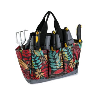 Garden tool bag garden tote bag large storage bag garden storage tote bag with inner and outer side pocket handle strap