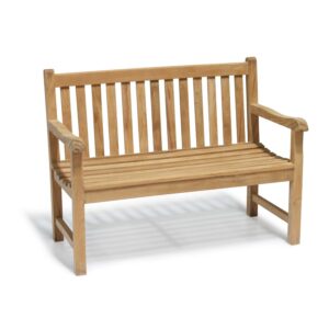 York Garden Bench A Grade Teak 1.2m (4ft) FULLY ASSEMBLED Outdoor Bench - Jati Brand