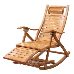 Lsoiup Wood Indoor Outdoor Rocking Chair