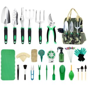 Gardening Tools Set - 13 PCS Heavy Duty Garden Gifts Tools