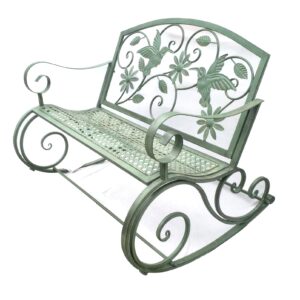 Outdoor rocking chair terrace double benches