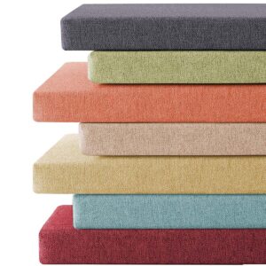 KingMSPG Bench Cushion Pad 2/3 Seater Indoor Outdoor 100/120cm Garden Bench Cushion
