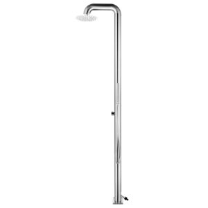 Tidyard Garden Shower Outdoor Shower for Swimming Pool or Other Outdoor Living Areas 225 cm Stainless Steel