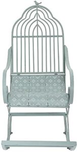 Patio Park Garden Bench Outdoor Benches Courtyard Garden Metal Rocking Chair