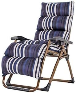 Outdoor Rocking Chair For Adults Zero Gravity Patio For Heavy People - Reclining Folding Barbell For Garden Portico Portico Portico Support 200 Kg (Color : Stripe)
