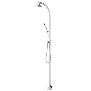 Tidyard Garden Shower Outdoor Shower for Swimming Pool or Other Outdoor Living Areas 215 cm Aluminium