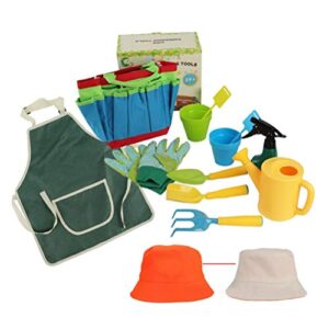 Mrisata Kids Gardening Tools - 13/11/8 pcs Gardening Tools Includes Washable Apron