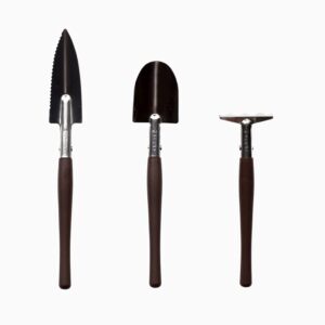 KKYKP Garden Hand Tools Wooden Handle Planting Tools Bonsai Stainless Steel Weeding Tool Shovel Garden Fork Scoop Lawn Rake
