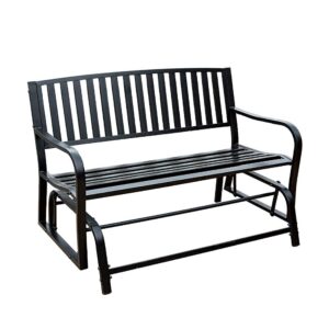 FACAZ Outdoor Metal Double Rocking Chair