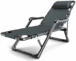 WANGXIAOYUE Deck chair Folding Chair Function Folding Chair Garden Armrest With Headrest Sunbathing Rocking Chair Terrace Garden Rocking chair (Color : 1)