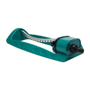 ZEAKS caojiaxiaopu Lawn Sprinkler Water Spray Nozzle Watering Irrigation 15-Hole Automatic Swinging Garden Sprinkler Gardening Tools And Equipment (Color : Green)