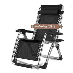 XUMOUDDIAN Oversize Patio Chairs Reclining Zero gravity Chaise lounges outdoor Garden rocking Deck chair For Beach Camping Support 440lbs (Color : Silver) Happy
