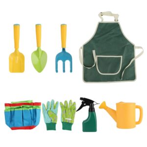 SFNTION 9Pcs Kids Gardening Tool Sets Children Garden Hand Tools Kit Playing Sand Beach Toys Tools