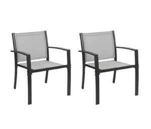 Garden Dining Chairs Set of 2