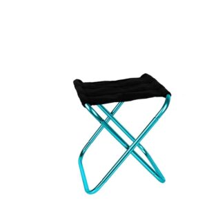 WSS Shoes Portable Chair Camping Fishing Chair Folding Chair Lightweight Folding Picnic Chair Aluminum Garden Furniture Portable Fishing Seat-Gray-L Folding chair (Color : Blue-M)