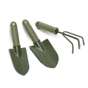 3 Pieces Garden Tool Set Stainless Steel Heavy Duty Gardening Kit Indoor Outdoor Gardening Planting Tools for Transplanting Plant Flowers