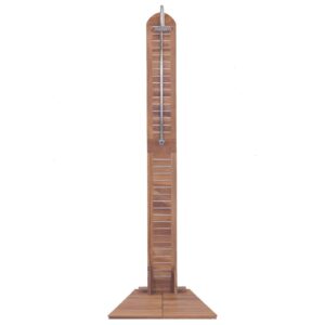 Solid Teak Garden Shower with Non-Slip Base