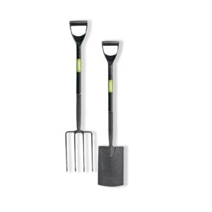 ightclick Heavy Duty Spade And Fork Set For Gardening