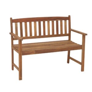 greemotion Bench Borkum – Garden Bench Love Seat – Lounge Furniture Wood for Balcony