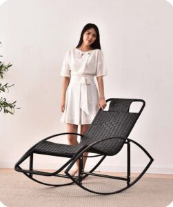 HQHM S-shaped Rocking Chair Relaxing Chair
