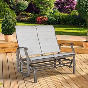 PAGODA Santorini Double Garden Rocker Aluminium Outdoor Garden Chai