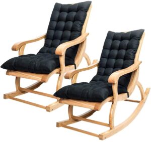 RYITY Rocking outdoor chair cushions with Ties
