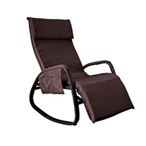 HAOTING Patio Pool Garden Chair Outdoor Folding Rocking Chair