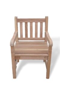 Field & Hawken - Hastings Teak Garden Armchair | Teak Outdoor Carver Armchair | Solid Teak Construction | Some Minimal Assembly Required
