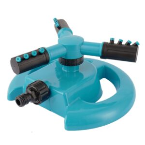 Garden Sprinklers360 Degree Automatic Rotating Garden Sprinkler Watering Lawn Rotary Nozzle Sprinkler for Yard Plant Irrigation and Kids Playing Garden Tools(Color : Blue)